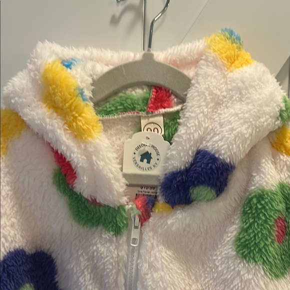 Colorful Floral Fleece Jacket - Picture 2 of 3